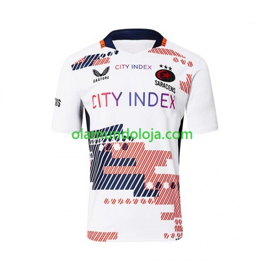 Camisola Rugby Saracens Homem Equipamento Segundo 2023 Manga Curta